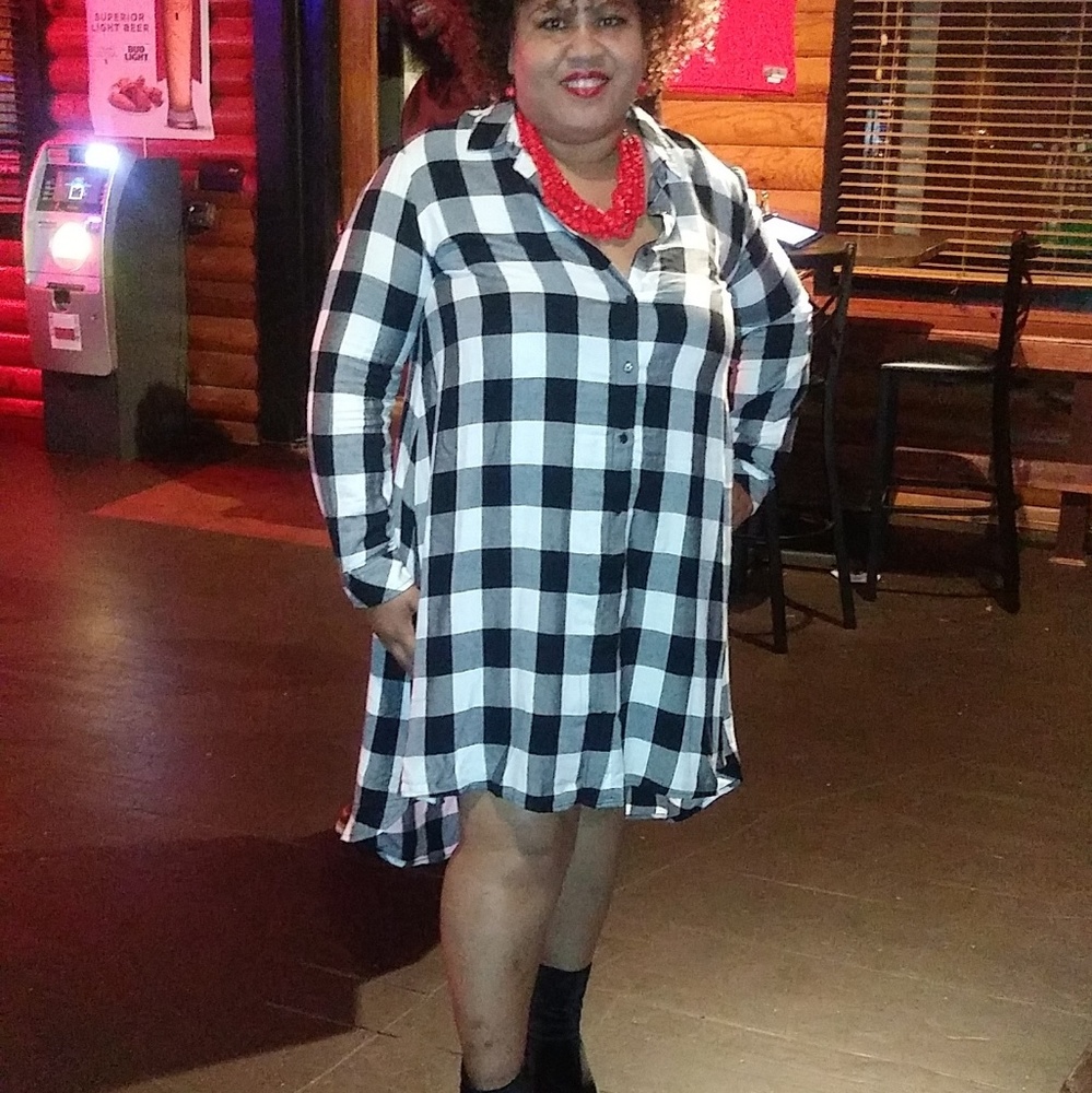 Oversized Flannel Top